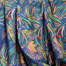 Load image into Gallery viewer, Jungle Birds Modal Fabric with soft drapes
