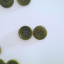 Load image into Gallery viewer, Two corozo buttons side by side with 4 holes
