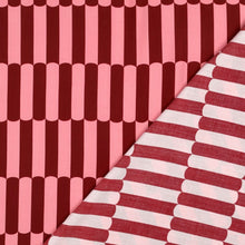 Load image into Gallery viewer, Eco Viscose Fabric shown with reverse side lain atop

