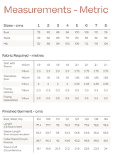 Load image into Gallery viewer, Metric measures for UK sizes 6-20
