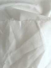 Load image into Gallery viewer, REMNANT 165cm Off-White Organic Cotton Voile Fabric
