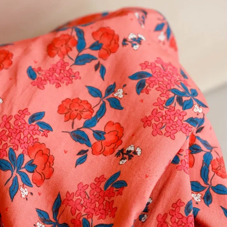 Louisiana Viscose fabric with flowers prints