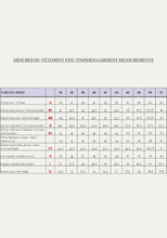 Load image into Gallery viewer, Finished Garment Measurements Chart
