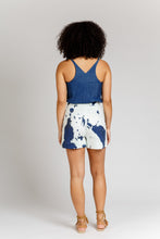 Load image into Gallery viewer, Back view of lady wearing a pair wide-leg shorts
