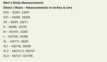 Load image into Gallery viewer, Men&#39;s Body Measurements Chart
