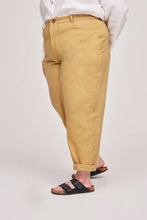 Load image into Gallery viewer, Side view of model wearing Worker Trousers with turn up cuffs
