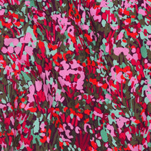 Load image into Gallery viewer, Close up detail of Colorful Garden Digital Print Viscose Fabric
