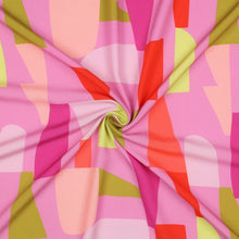 Load image into Gallery viewer, Shape Shifter Viscose Fabric displayed with central swirl
