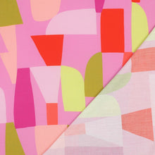 Load image into Gallery viewer, Shape Shifter Viscose Fabric shown with reverse side of fabric lain on top
