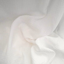 Load image into Gallery viewer, Organic Cotton Double Gauze fabric slightly crumpled to show soft handle
