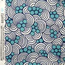 Load image into Gallery viewer, Organic Cotton fabric with abstract waves and bubbles print displayed flat
