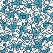 Load image into Gallery viewer, Digital drawing of abstract waves and bubbles pattern
