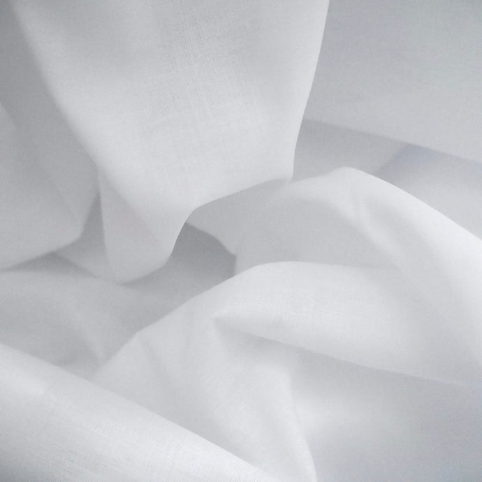 Organic Cotton Voile Fabric close up crumpled