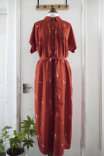 Load image into Gallery viewer, Belted shirt dress displayed on mannequin made with Restful EcoVero Viscose fabric
