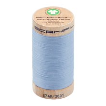 Load image into Gallery viewer, Wooden spool of Scanfil Organic Cotton sewing thread
