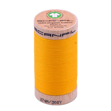 Load image into Gallery viewer, Wooden reel of organic cotton sewing thread
