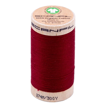 Load image into Gallery viewer, Wooden spool of organic cotton sewing thread
