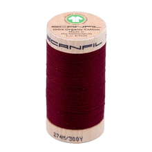 Load image into Gallery viewer, Wooden spool of Scanfil Organic Cotton sewing thread
