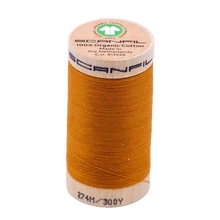 Load image into Gallery viewer, Wooden spool of organic cotton sewing thread
