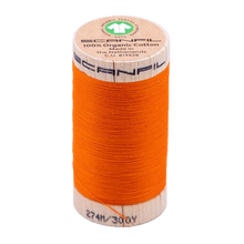 Load image into Gallery viewer, Wooden spool of organic cotton sewing thread
