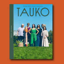 Load image into Gallery viewer, TAUKO magazine issue 11 cover features five ladies dressed in various garments on a grassy area
