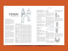 Load image into Gallery viewer, Magazine spread of designs manual with text and diagrams.
