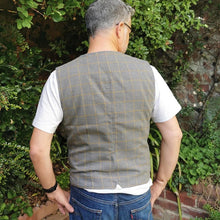 Load image into Gallery viewer, Back view of man wearing Pike Vest Top over a t-shirt.
