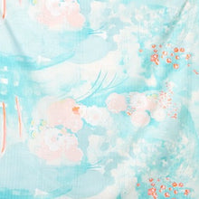 Load image into Gallery viewer, Organic Cotton Double Gauze fabric with floral sky design
