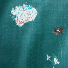 Load image into Gallery viewer, Close up of Organic Cotton Double Gauze fabric with florals floating around
