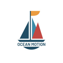 Load image into Gallery viewer, Ocean Motion boat logo
