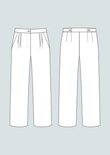 Load image into Gallery viewer, Line Drawings of High Waisted Trousers
