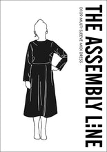 Load image into Gallery viewer, Packaging Front of The Assembly Line Multi Sleeve Midi Dress
