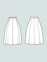 Load image into Gallery viewer, Line Drawings of Tulip Skirt
