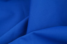 Load image into Gallery viewer, Royal blue cotton drill fabric folding drapery.
