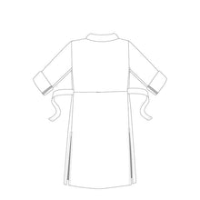 Load image into Gallery viewer, Line Drawing of Cambria Duster Sewing Pattern, back view.
