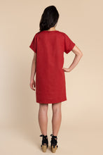Load image into Gallery viewer, Back view of boxy shift Cielo Dress
