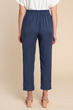 Load image into Gallery viewer, Back view of tapered style Pietra trouser with elasticated waist
