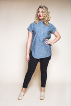 Load image into Gallery viewer, Lady wears the Kalle tunic shirt
