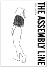 Load image into Gallery viewer, Cuff Top Package front shows silhouette of lady wearing a crop top with elasticated cuffs. Top highlighted in grey.
