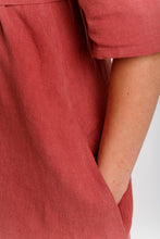 Load image into Gallery viewer, Close up image of hand in slanted pocket of Darling Ranges dress
