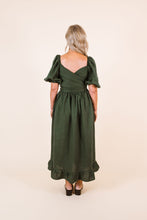 Load image into Gallery viewer, Back view of Estella dress shows crossover back

