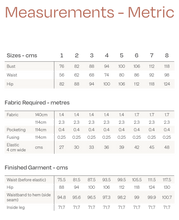 Load image into Gallery viewer, Metric Measures Chart for Guise Pants
