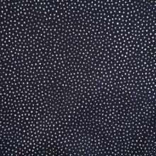 Load image into Gallery viewer, Close up of Viscose fabric shows mini dotty print
