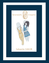 Load image into Gallery viewer, Maison Fauve Sailor Dungarees Sewing Pattern Packaging
