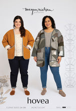 Load image into Gallery viewer, Megan Nielsen Hovea Curve Coat &amp; Jacket Sewing Pattern Packaging Front
