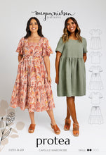 Load image into Gallery viewer, Megan Nielsen Protea Capsule Wardrobe Sewing Pattern Packaging Front
