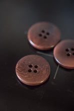 Load image into Gallery viewer, Smooth round corozo buttons with 4-holes
