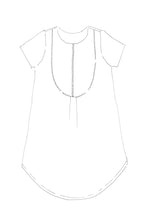 Load image into Gallery viewer, Line Drawing of Shirt Dress, front
