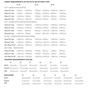 Load image into Gallery viewer, Winnie Pattern Fabric Requirements Chart for Sizes 18-28
