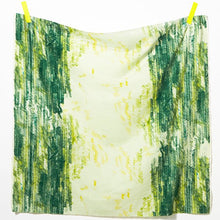 Load image into Gallery viewer, Square piece of Nani Iro fabric hangs, pattern of hand-drawn chevron brushstrokes
